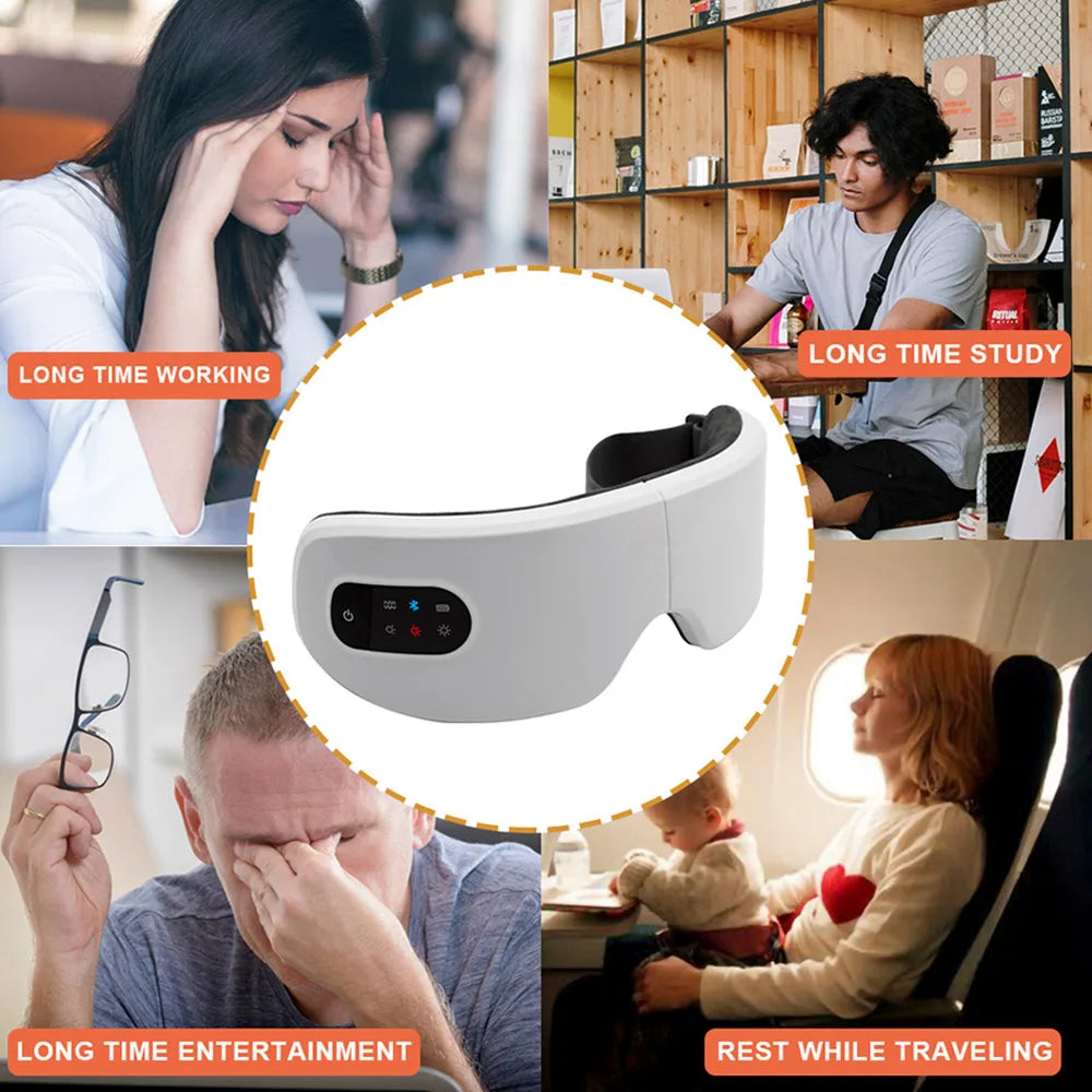Heated Eye Massager – Relieve Eye Strain & Recharge in 15 Minutes