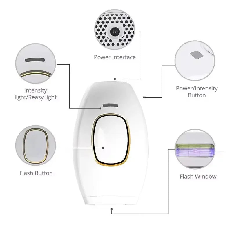 ClickRush™ IPL Laser Hair Removal – Smooth, Long-Lasting Results at Home