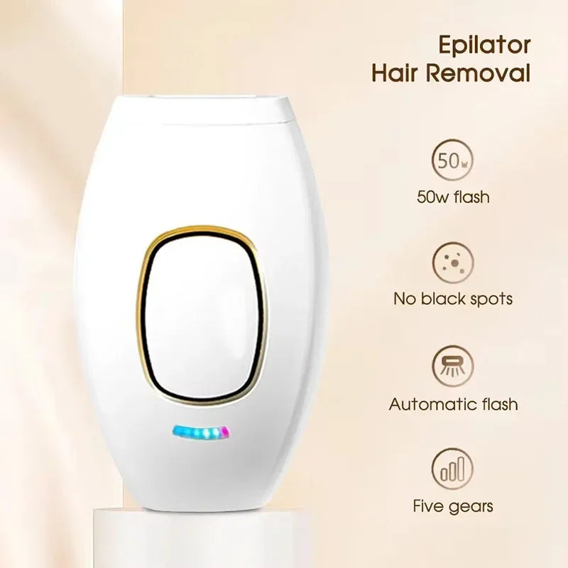 ClickRush™ IPL Laser Hair Removal – Smooth, Long-Lasting Results at Home